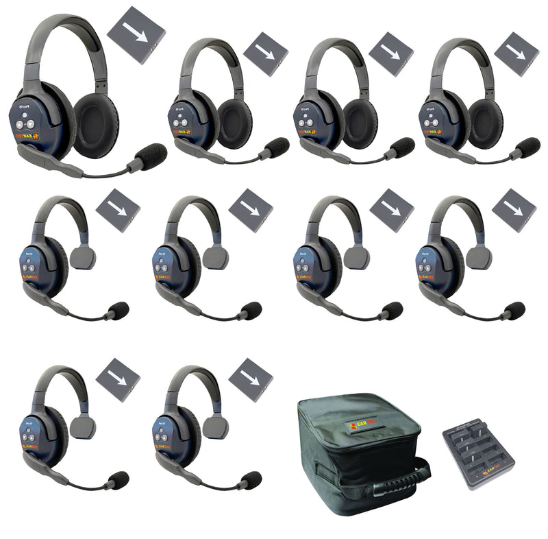 Eartec - Ultralite Pro16 Set de 10 personnes