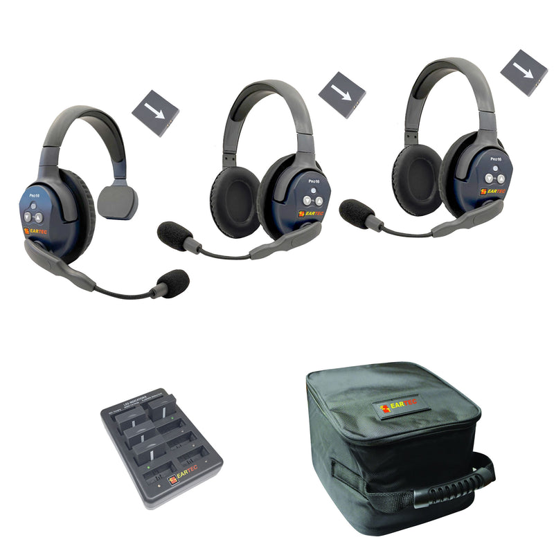 Eartec - Ultralite Pro16 Set de 3 personnes