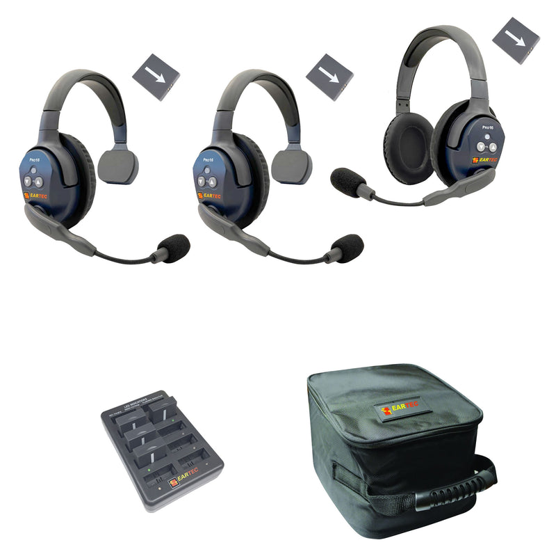 Eartec - Ultralite Pro16 Set de 3 personnes