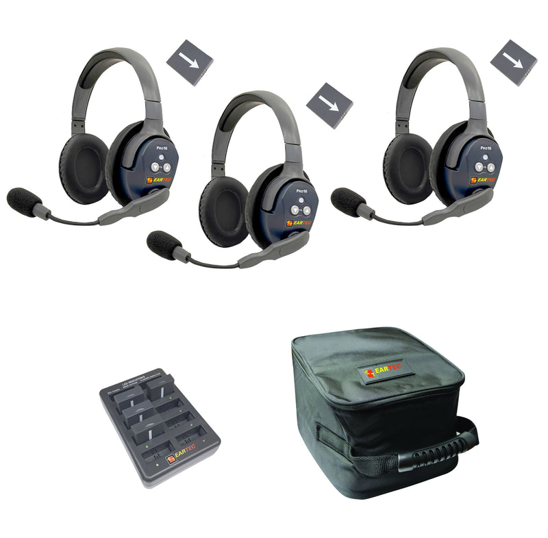 Eartec - Ultralite Pro16 Set de 3 personnes