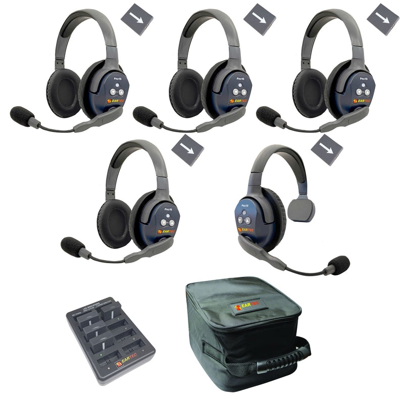 Eartec - Ultralite Pro16 Set de 5 personnes