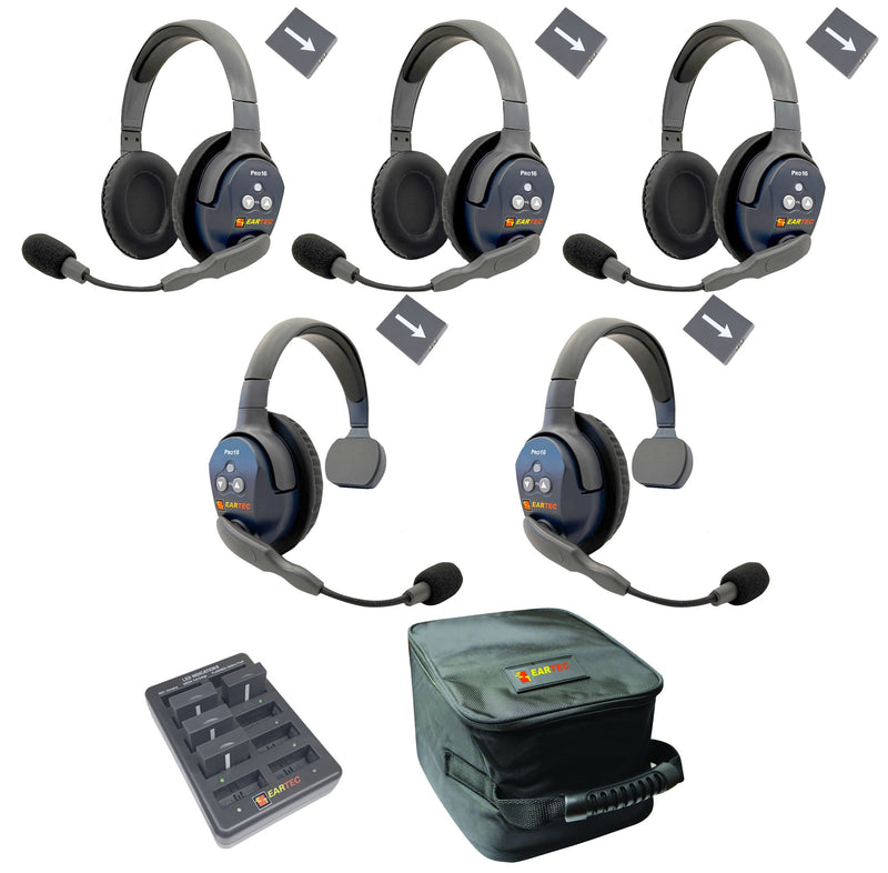 Eartec - Ultralite Pro16 Set de 5 personnes