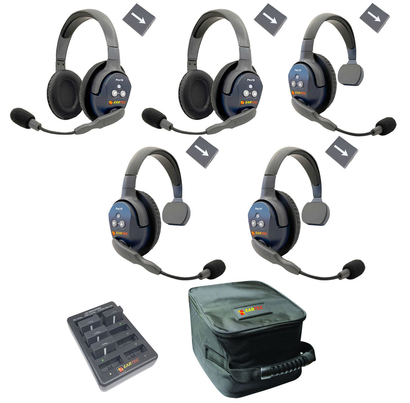 Eartec - Ultralite Pro16 Set de 5 personnes