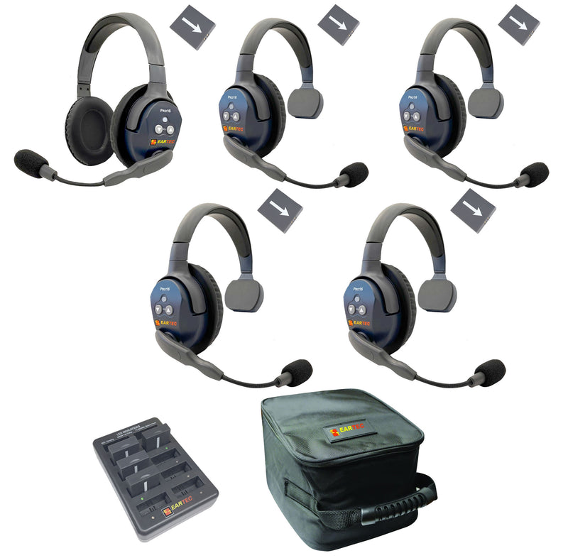 Eartec - Ultralite Pro16 Set de 5 personnes