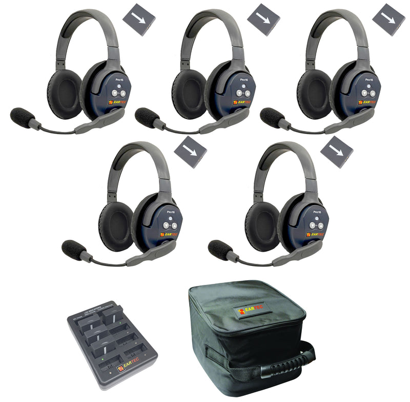 Eartec - Ultralite Pro16 Set de 5 personnes