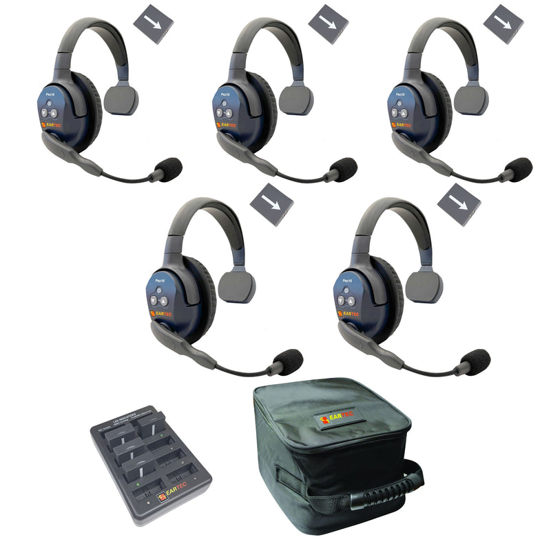 Eartec - Ultralite Pro16 Set de 5 personnes