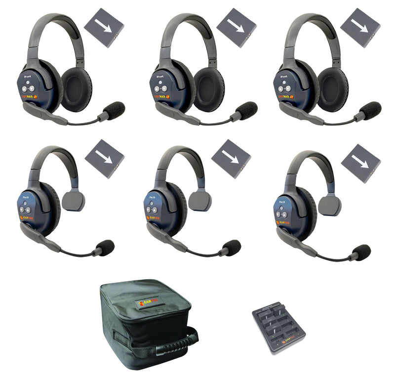 Eartec - Ultralite Pro16 Set de 6 personnes