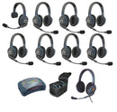 Eartec - Ultralite HD Set 9 personnes avec Hub + Casque Filaire Max 4G double