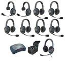 Eartec - Ultralite HD Set 9 personnes avec Hub + Casque Filaire Max 4G double