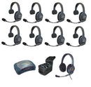 Eartec - Ultralite HD Set 9 personnes avec Hub + Casque Filaire Max 4G double